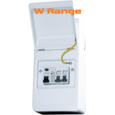 Metal 4-way Garage Consumer Unit c/w 63a RCD and 6a + 32a MCBs